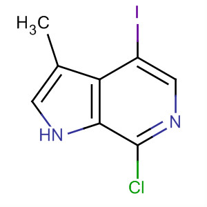 Structure of 7-CHLORO-4-IODO-3-METHYL-1H-PYRROLO[2,3-C]PYRIDINE