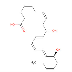 4,7,11,13,15,19-Docosahexaenoic acid, 10,17-dihydroxy-,(4Z,7Z,10S,11E,13Z,15E,17S,19Z)-结构式