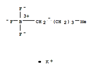 Structure of N-PENTYLTRIFLUOROBORATE POTASSIUM SALT