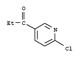 1-(6-氯吡啶-3-基)-1-丙酮结构式