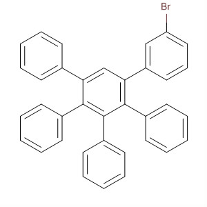 Structure of 1,1':2',1''-Terphenyl, 3-bromo-3',4',5'-triphenyl-