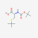 Structure of (2s)-2-(tert-butoxycarbonylamino)-3-tert-butylsulfanyl-propanoic Acid