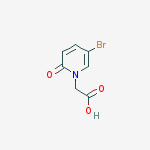 2-(5-bromo-2-oxopyridin-1(2H)-yl)acetic acid结构式