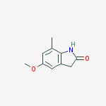 Structure of 5-METHOXY-7-METHYL-2-OXYINDOLE