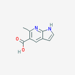 Structure of 1H-Pyrrolo[2,3-b]pyridine-5-carboxylic acid, 6-methyl-