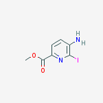 METHYL 5-AMINO-6-IODOPICOLINATE结构式