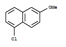 Structure of Naphthalene,1-chloro-6-methoxy-