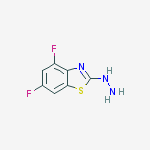 Structure of 4,6-DIFLUORO-2(3H)-BENZOTHIAZOLONEHYDRAZONE