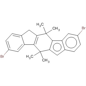 吲哚并[1,2-b]芴, 2,8-二溴-6,12-二氢-6,6,12,12-四甲基-结构式