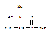 MALONALDEHYDIC ACID,N-METHYLACETAMIDO-,ETHYL ESTER结构式
