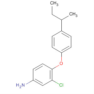 Structure of Benzenamine, 3-chloro-4-[4-(1-methylpropyl)phenoxy]-