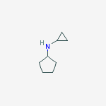 N-cyclopropylcyclopentanamine结构式