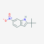 Structure of 2-tert-butyl-6-nitroindole