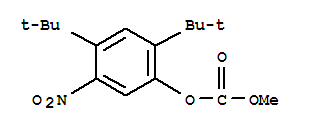 Structure of 2,4-di-tert-butyl-5-nitrophenyl methyl carbonate