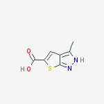 Structure of 1H-Thieno[2,3-c]pyrazole-5-carboxylic acid, 3-methyl-
