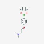 Structure of N,N-Dimethyl-2-(4-(4,4,5,5-tetramethyl-1,3,2-dioxaborolan-2-yl)phenoxy)ethanamine