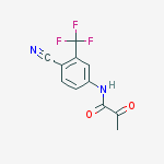 Structure of N-[4-cyano-3-(trifluoromethyl)phenyl]-2-oxopropanamide