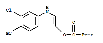 Structure of 5-BROMO-6-CHLORO-3-INDOXYL BUTYRATE