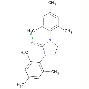 Structure of Silver, [1,3-bis(2,4,6-trimethylphenyl)imidazolidinylidene]chloro-