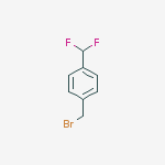Benzene, 1-(bromomethyl)-4-(difluoromethyl)-结构式