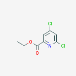 Structure of 2-Pyridinecarboxylic acid, 4,6-dichloro-, ethyl ester