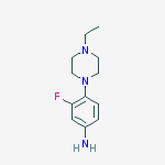 Structure of 4-(4-ethylpiperazin-1-yl)-3-fluoroaniline
