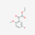 Structure of ETHYL 5-FLUORO-2-METHOXYBENZOYLFORMATE