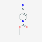 Structure of tert-butyl 4-cyano-3,6-dihydro-2H-pyridine-1-carboxylate