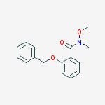 Structure of Benzamide, N-methoxy-N-methyl-2-(phenylmethoxy)-