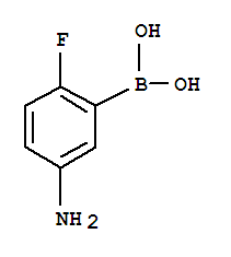 5-氨基-2-氟苯硼酸结构式