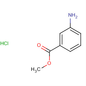 Structure of Benzoic acid, 3-amino-, methyl ester, hydrochloride