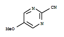Structure of 2-Pyrimidinecarbonitrile,5-methoxy-