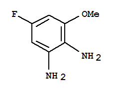 Structure of 1,2-Benzenediamine,  5-fluoro-3-methoxy-