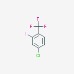Structure of 4-CHLORO-2-IODOBENZOTRIFLUORIDE, 98%