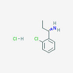 (1S)-1-(2-氯苯基)丙胺盐酸盐结构式
