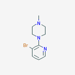 Structure of 1-(3-bromo-pyridin-2-yl)-4-methyl-piperazine
