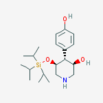 (3R,4R,5S)-4-(4-羟基苯基)-5-(三异丙基硅氧基)-3-哌啶醇结构式