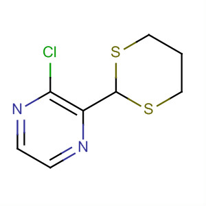 Structure of Pyrazine, 2-chloro-3-(1,3-dithian-2-yl)-