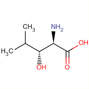 Structure of (2R,3R)-2-amino-3-hydroxy-4-methyl-valeric acid