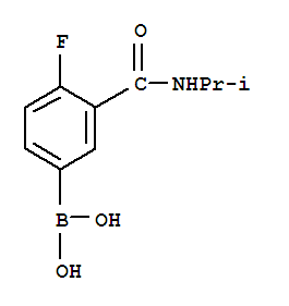 Structure of 4-FLUORO-3-(ISOPROPYLCARBAMOYL)BENZENEBORONIC ACID