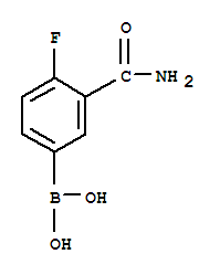 Structure of 3-(AMINOCARBONYL)-4-FLUOROBENZENEBORONIC ACID