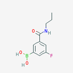 Structure of 3-FLUORO-5-(N-PROPYLCARBAMOYL)BENZENEBORONIC ACID