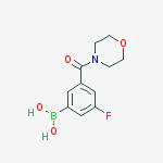 Structure of 3-FLUORO-5-(MORPHOLIN-4-YLCARBONYL)BENZENEBORONIC ACID