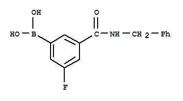 Structure of 3-(BENZYLCARBAMOYL)-5-FLUOROBENZENEBORONIC ACID