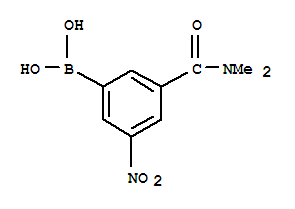 Structure of 3-(DIMETHYLCARBAMOYL)-5-NITROBENZENEBORONIC ACID
