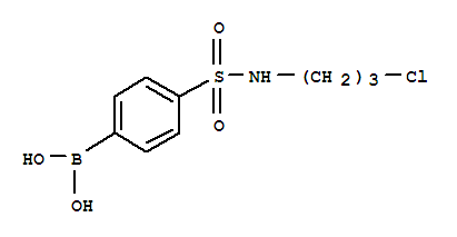 Structure of 4-(N-(3-CHLOROPROPYL)SULFAMOYL)PHENYLBORONIC ACID