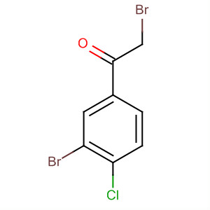 Ethanone, 2-bromo-1-(3-bromo-4-chlorophenyl)-结构式