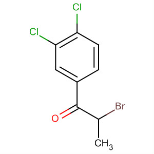 Structure of 1-Propanone, 2-bromo-1-(3,4-dichlorophenyl)-