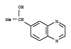 Structure of 6-Quinoxalinemethanol,  -alpha--methyl-