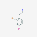 2-(2-bromo-4-fluorophenyl)ethanamine结构式